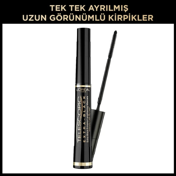 L'Oréal Paris Telescopic Carbon Black Maskara - Siyah ürün görseli 1