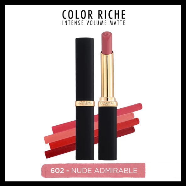 L'Oréal Paris Color Riche Intense Volume Matte Ruj - 602 Nude Admirable ürün görseli 1