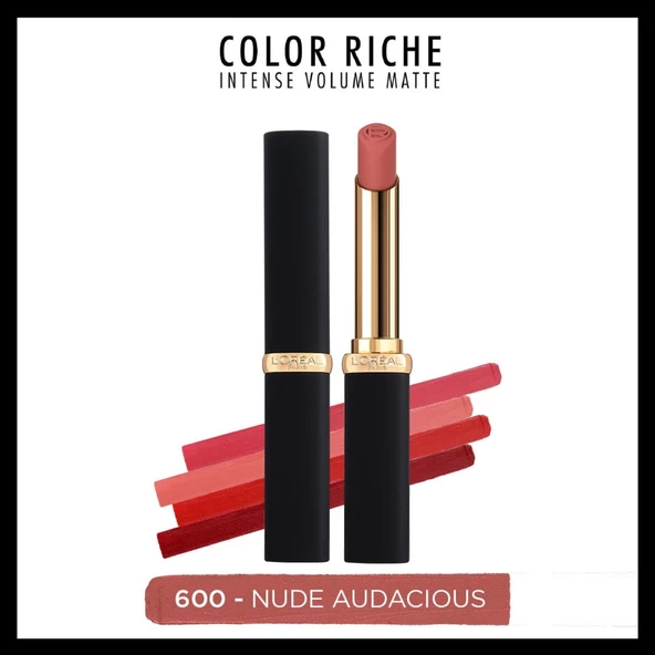 L'Oréal Paris Color Riche Colors of Worth Intense Volume Matte Ruj - 600 Nude Audacious ürün görseli 1