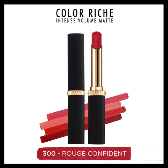 L'Oréal Paris Color Riche Colors of Worth Intense Volume Matte Ruj - 300 Rouge Confident ürün görseli 1