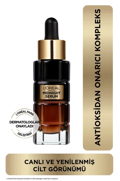 L'Oréal Paris Midnight Serum Cilt Yenileme & Cilt Görünümü Canlandırma Etkili- 30 ML ürün görseli 1