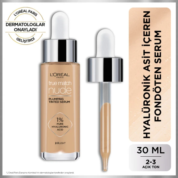 L'Oréal Paris True Match Nude Fondöten Serum 2-3 Light ürün görseli 1