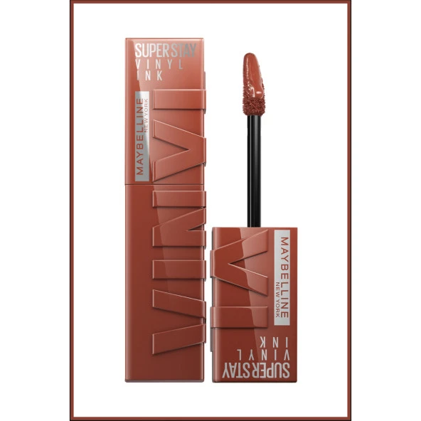 Maybelline New York Super Stay Vinyl Ink Uzun Süre Kalıcı Likit Parlak Ruj 130 Extra ürün görseli 1