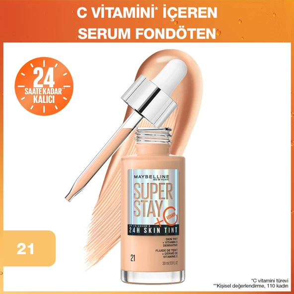 Maybelline New York Super Stay Skin Tint Fondöten - 21 ürün görseli 1