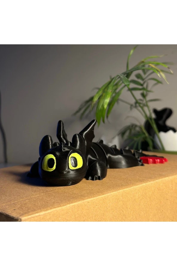 3D Ejderhanı Nasıl Eğitirsin-Bebek Dişsiz-Baby Toothless Hareketli Figür 16CM ürün görseli 1