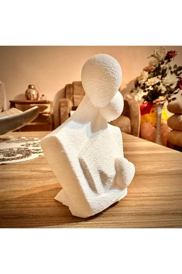 Aşkın Büyüsü - Kalbimin Sahibi Hediyelik Beyaz Dekoratif Obje 10 cm ürün görseli 1