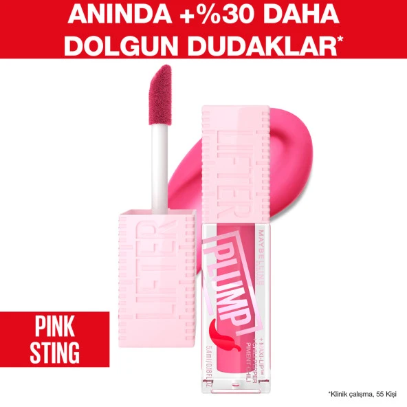 Maybelline New York Lifter Plump Dudak Parlatıcısı- 003 Pink Sting ürün görseli 1
