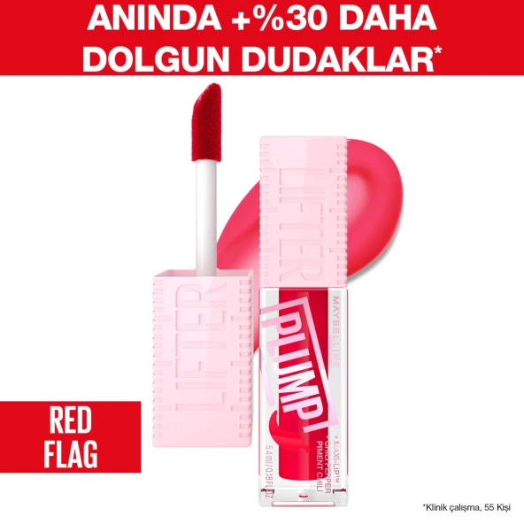 Maybelline New York Lifter Plump Dudak Parlatıcısı- 004 Red Flag ürün görseli 1