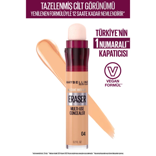 Maybelline New York Instant Anti Age Eraser Kapatıcı - 04 Honey ürün görseli 1