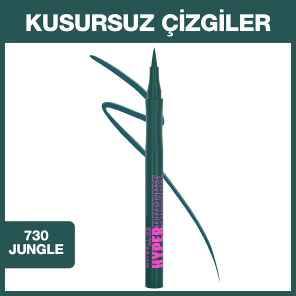 Maybelline New York Hyper Precise All Day Eyeliner- 730 Jungle ürün görseli 1