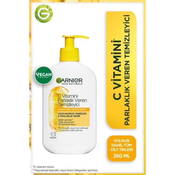 Garnier C Vitamini Parlaklık Veren Temizleyici 250 Ml ürün görseli 1