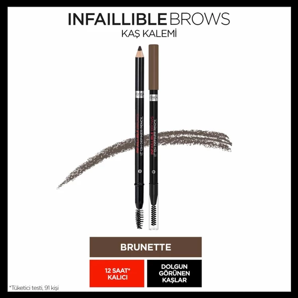 L'Oréal Paris Infaillible Brows Kaş Kalemi 03 Brunette ürün görseli 1
