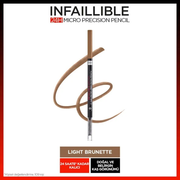L'Oréal Paris Infaillible 24H Micro Precision Kaş Kalemi - Light Brunette ürün görseli 1