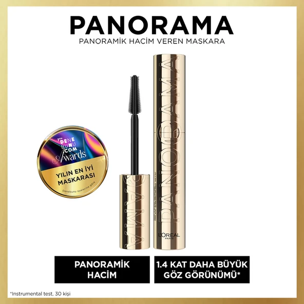 L'Oréal Paris Panorama Hacim Veren Maskara Siyah ürün görseli 1