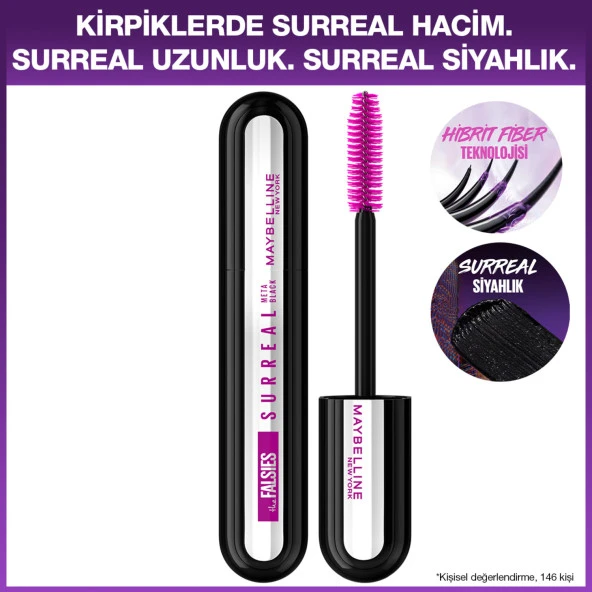 Maybelline New York Falsies Surreal Meta Black Maskara ürün görseli 1