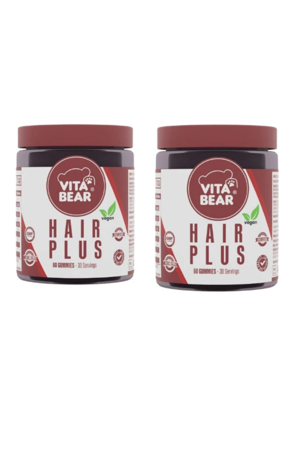 Vita Bear Hair Plus Vegan Saç Vitamini 2 Adet ürün görseli 1