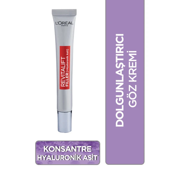 L'Oréal Paris Revitalift Filler Dolgunlaştırıcı Yaşlanma Karşıtı Göz Bakım Kremi 15ml -Hyaluronik Asit ürün görseli 1