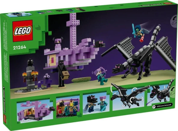 LEGO Minecraft 21264 The Ender Dragon and End Ship - Resim 2