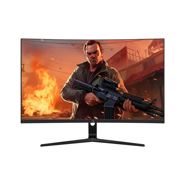 GamePower Vivid T50 27″ Curved RGB 180Hz 0.5ms FHD 1500R Curved 2x2W Speaker VA Gaming Monitör (Sıfır Ölü Piksel Garantili) ürün görseli 1