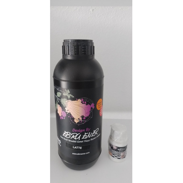 Ebru Ener Anka Vernikli Genel Yüzey Boyası Latte 1000 gr. ve Katkı Maddesi 30 gr. ürün görseli 1