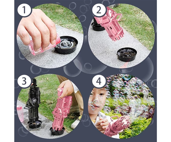 Bubble Machine Pilli Köpük Tabancası - Resim 8