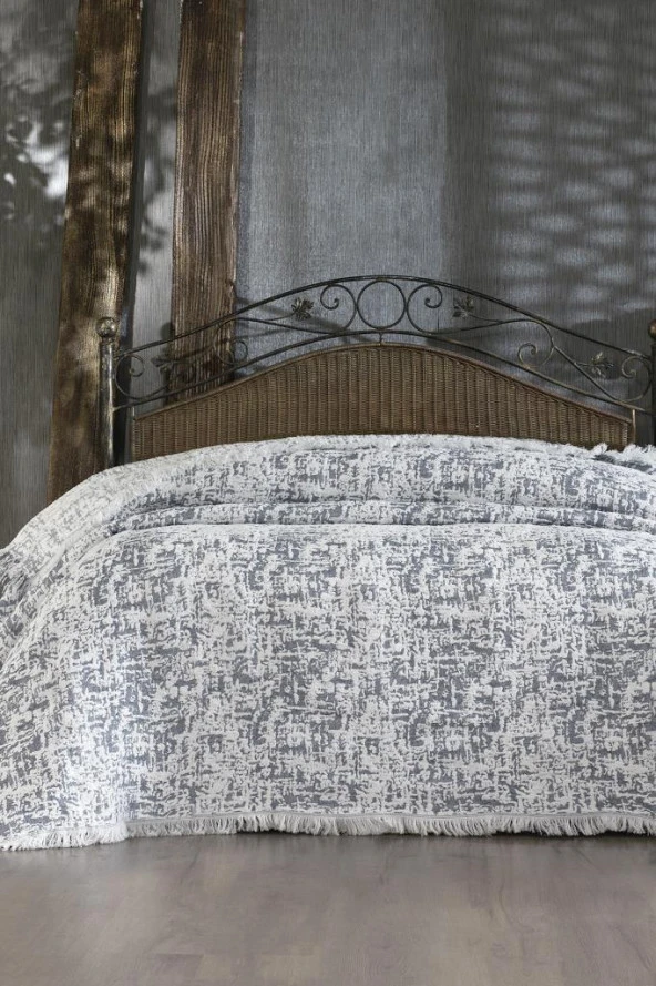 Puffy Pamuk Çift Kişilik Tek Battaniye 200x220 İndigo ürün görseli 1