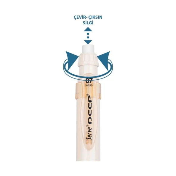 Serve Deep Mekanik Uçlu Kalem Toprak Tonları 0.7 mm Fil Dişi ürün görseli 1