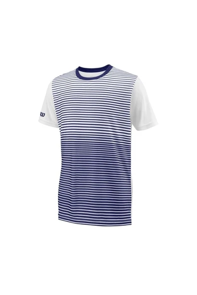 Wilson B Team Striped Crew Erkek Çocuk T-Shirt WRA767203 ürün görseli 1