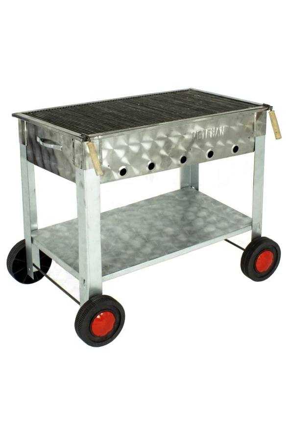 Maltız Izgaralı Krom Mangal (4 Tekerlekli) Mth-280 ürün görseli 1