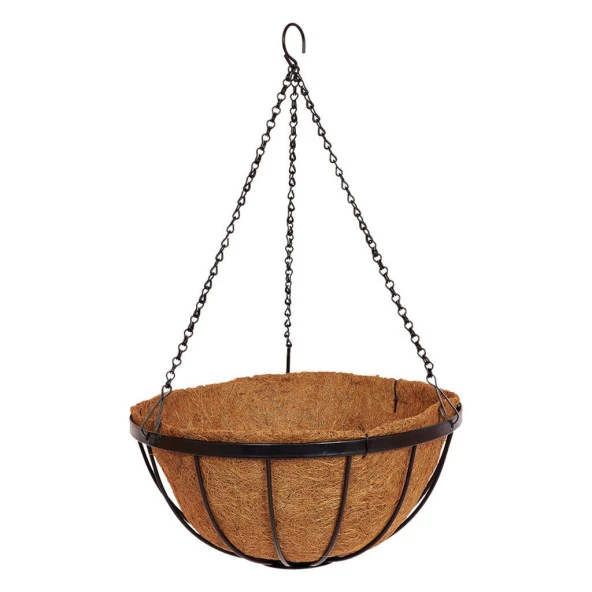 Nettenevime Sarkaç Çiçek Sepeti Coco Elyaf Makreme Saksı 30 cm ürün görseli 1