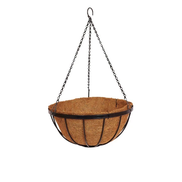 Nettenevime Sarkaç Çiçek Sepeti Coco Elyaf Makreme Saksı 25 cm ürün görseli 1