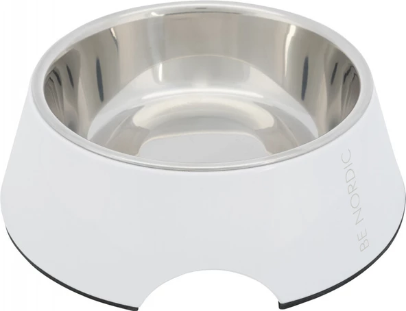 Trixie Köpek Mama ve Su Kabı, Melamin/Paslanmaz Çelik, 0.8lt/ø22cm, Beyaz ürün görseli 1