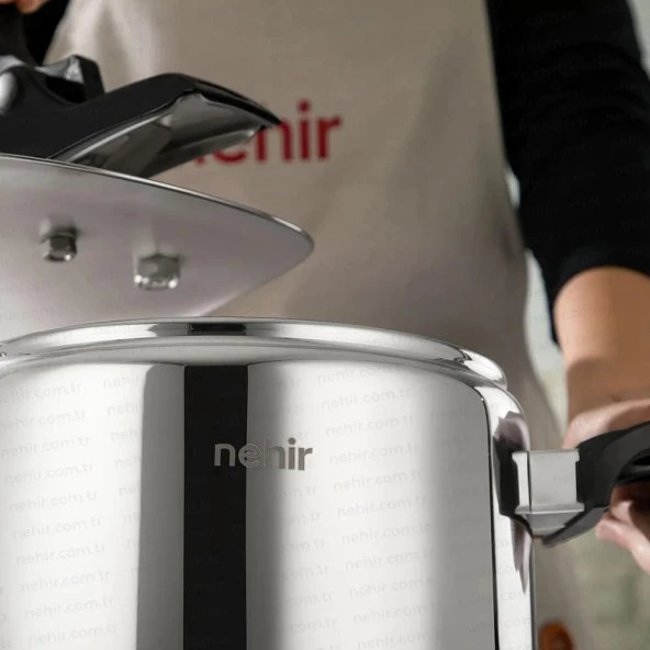 Nehir Silver Trend Sade 6 Lt Düdüklü Tencere - Resim 2
