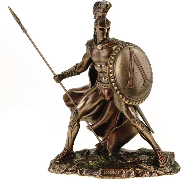 Mızrak ve Kalkanlı Leonidas Biblo 34 cm ürün görseli 1