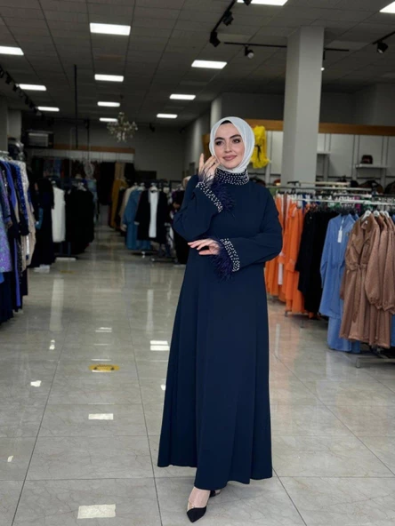 Buket Elbise Lacivert ürün görseli 1