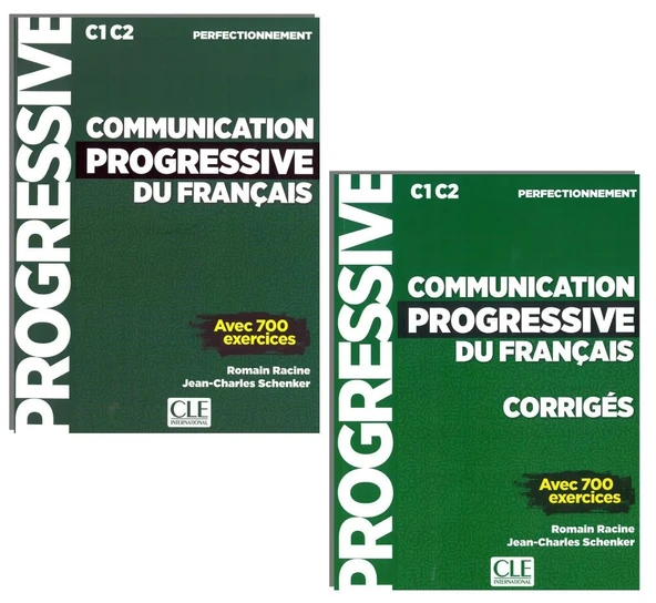 Communication progressive du français C1 C2 Avec 700 exercices  Livre + Corriges + Audios ürün görseli 1