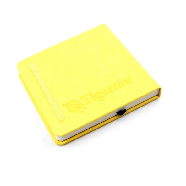Tigertint Sketch Book Sert Kapaklı Eskiz Defteri 140 gr 12x12 cm 80 yp Sarı ürün görseli 1