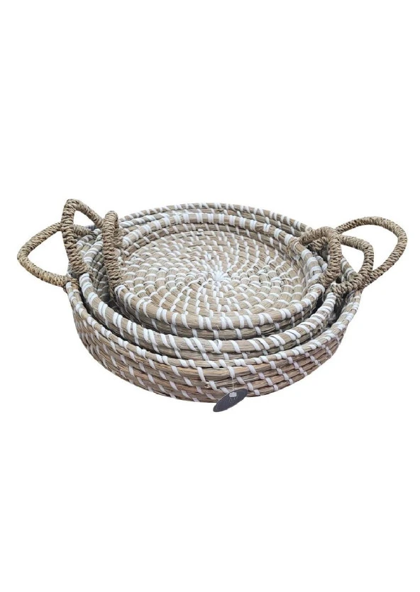 KRD HOME BAMBU OVAL 3 LÜ EKMEK SEPETİ KRD-1483 - Resim 3