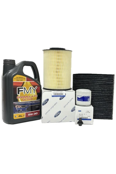 Ford C-Max 1.6 Benzinli Filtre Bakım Seti 2008-2011 Hava+Yağ+Karbonlu Polen Filtresi+Motor Yağı ürün görseli 1