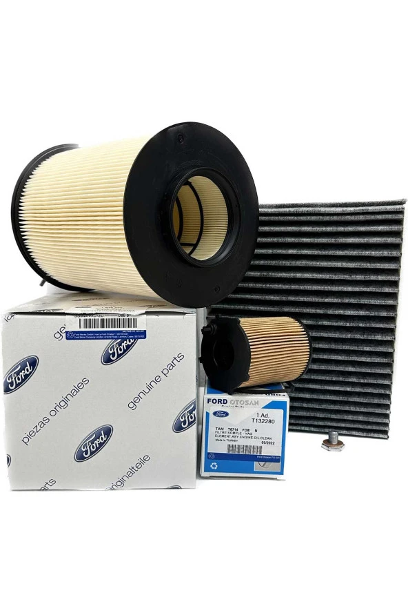 Ford Focus 2 1.6 TDCi Dizel Filtre Bakım Seti 2008-2011 Hava+Yağ+Karbonlu Polen Filtresi ürün görseli 1