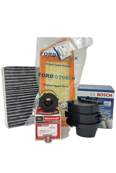 Ford Fusion 1.4 TDCi Dizel Filtre Bakım Seti 2002-2011 Hava+Yağ+K.Polen+Yakıt Filtresi ürün görseli 1