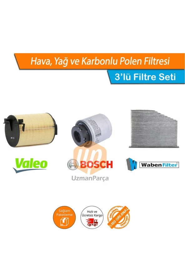 Octavia 1.4 TSI CAX Filtre Seti Valeo Bosch Wbn Karbonlu 2010-2012 ürün görseli 1
