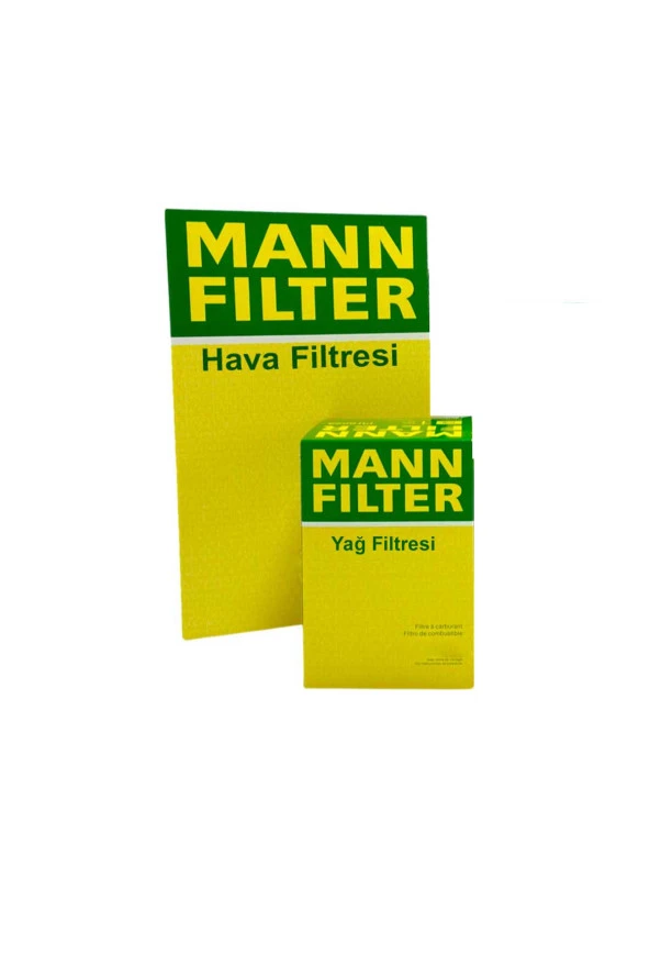 VW Transporter T4 2.5 TDI MANN Filtre Bakım Seti 1997-2002 Hava+Yağ Filtresi ürün görseli 1