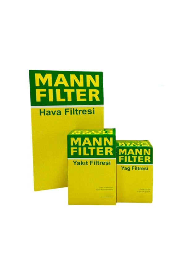 VW Transporter T4 2.5 TDI MANN Filtre Bakım Seti 1997-2002 Hava+Yağ+Yakıt Filtresi ürün görseli 1