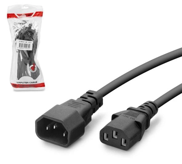 HADRON HDX5558 Erkek Dişi Power Kablo M/f 0.75MM 1.5mt 500W POWER UZATMA KABLO ürün görseli 1