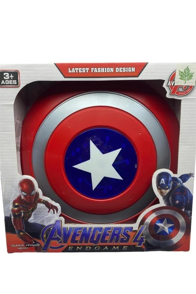 Captain America Kalkan Kaptan Amerika Sesli Işıklı Yeni Model Kalkan ürün görseli 1