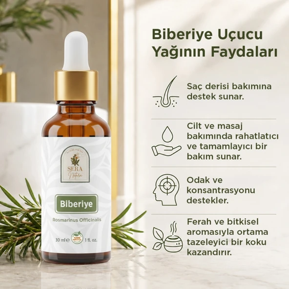 Biberiye Uçucu Yağı 10 ml. %100 Saf - Resim 3