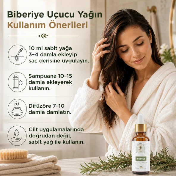Biberiye Uçucu Yağı 10 ml. %100 Saf - Resim 4
