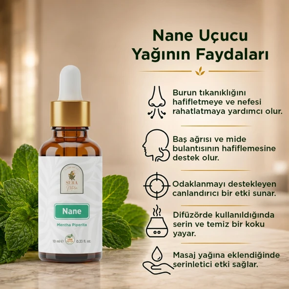 Nane Uçucu Yağı 10 ml. %100 Saf - Resim 3