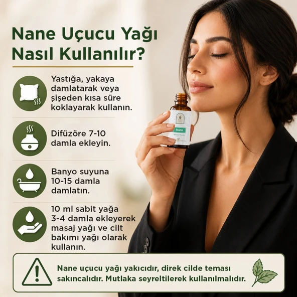 Nane Uçucu Yağı 10 ml. %100 Saf - Resim 4